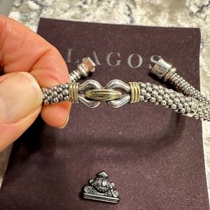 Lagos Derby Fluted Two Toned Rope Bracelet